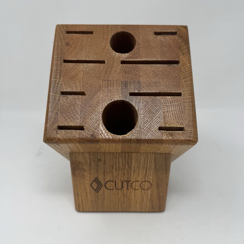 Cutco Wooden Knife Block - Brown